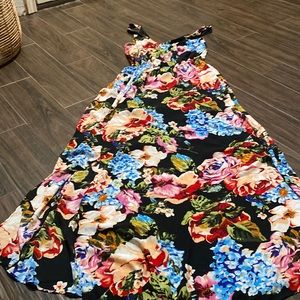 Show Me Your MuMu Floral Maxi Dress - Black, Blue, Red, Green
